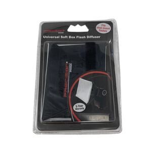 Precision Design Universal Soft Box Flash Diffuser Shoe Mount Speedlight New